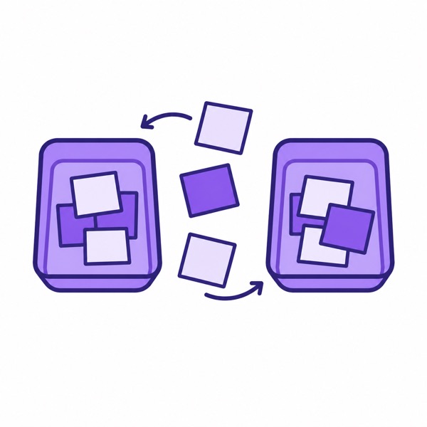業務を仕分けるイラスト
