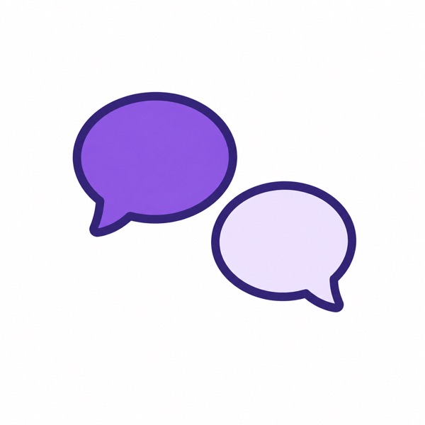 相談の吹き出しのイラスト
