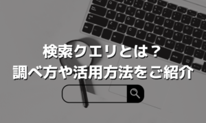 キーワードと何が違う？検索クエリのご紹介