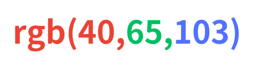 カラーコードより細かな数値を指定できるRGB