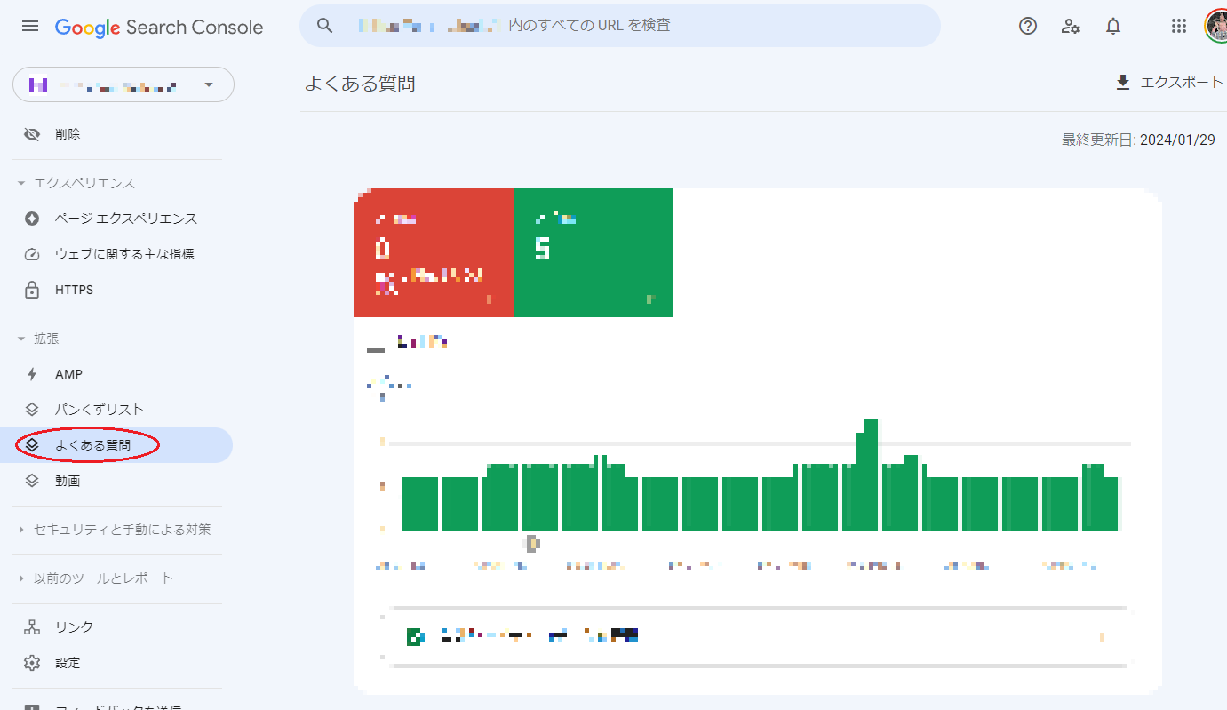 よくある質問がマークアップされているページ数