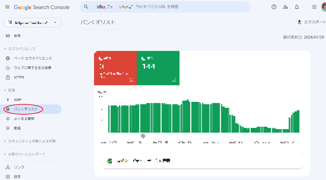パンくずリストを正しくマークアップできているページ数