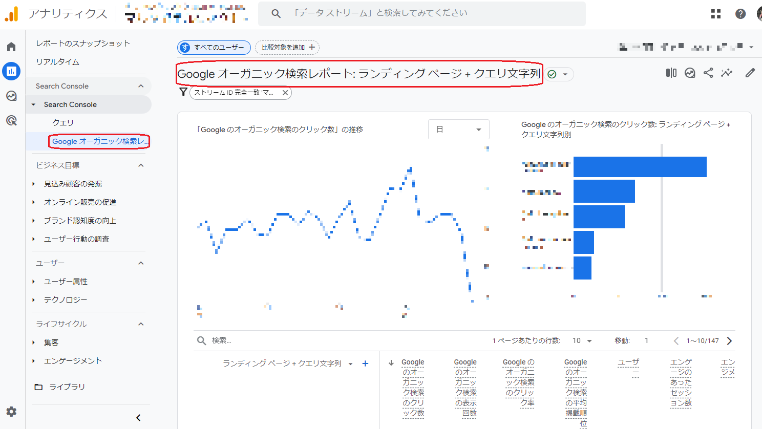 GA4でランディングページとクエリ文字列を確認する