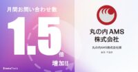 月間のお問い合わせ数を1.5倍に増加｜丸の内AMS株式会社