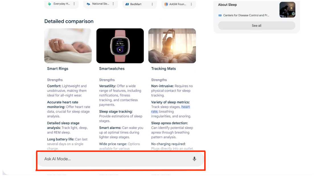 AIモード Ask AI Mode