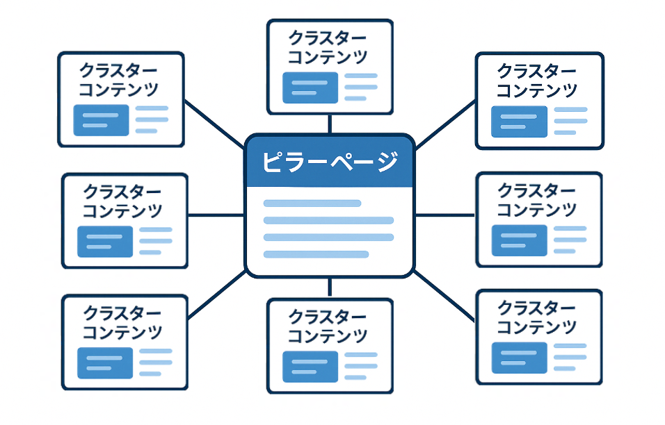 トピッククラスターのイメージ