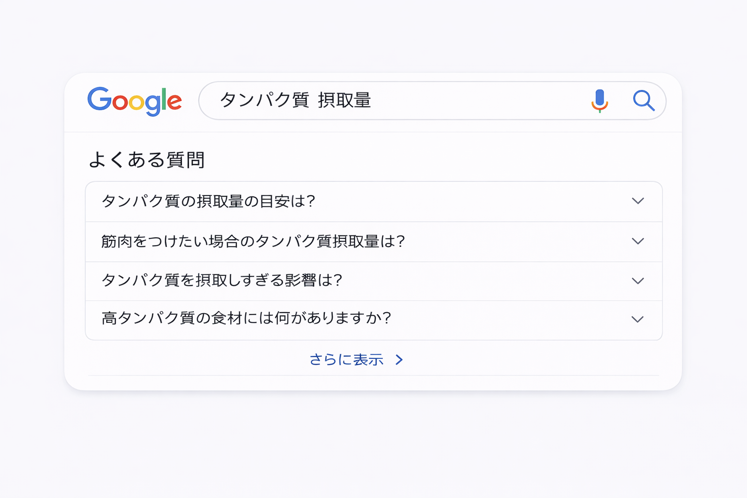 FAQリッチリザルトの表示例