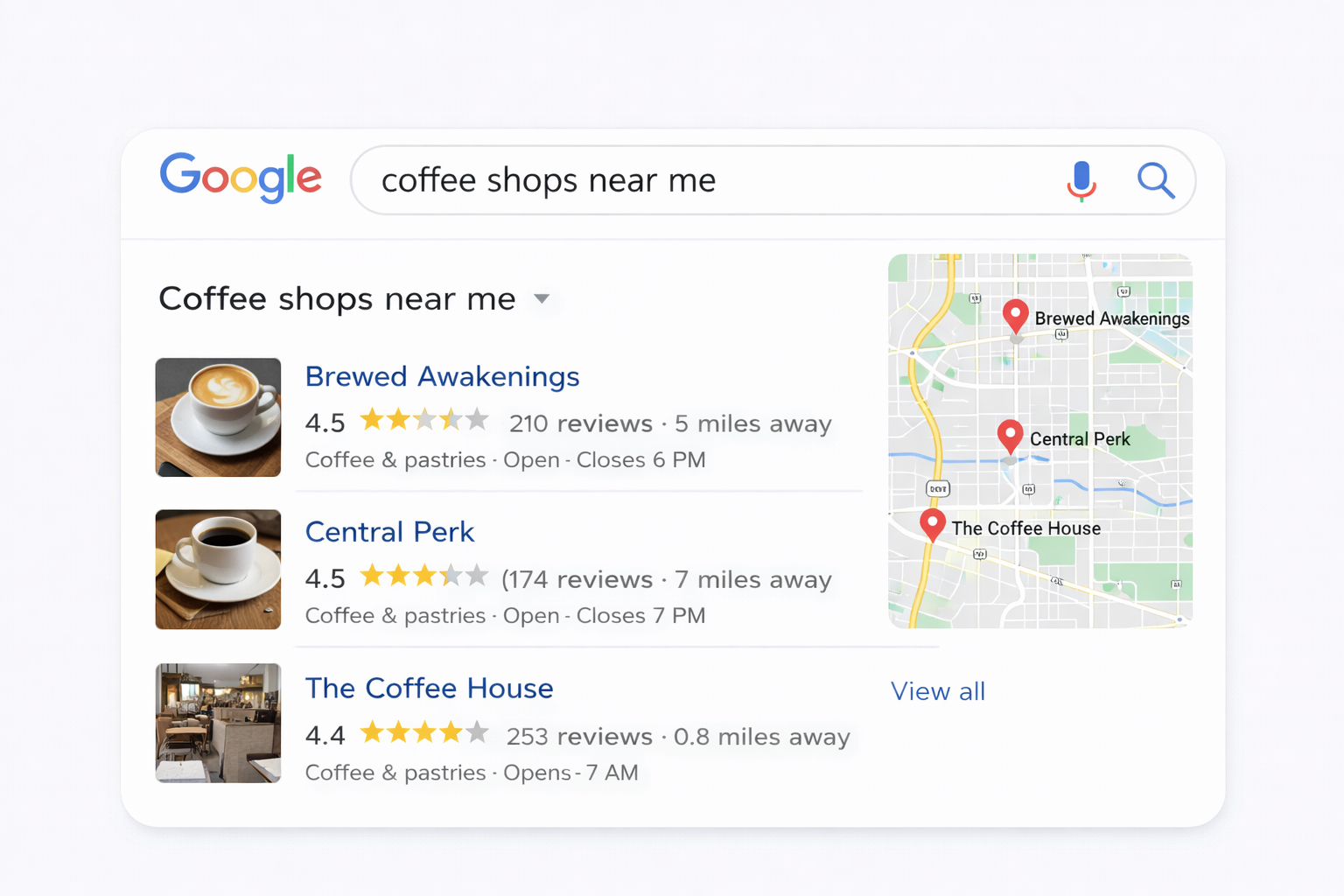 ローカルパックの表示例