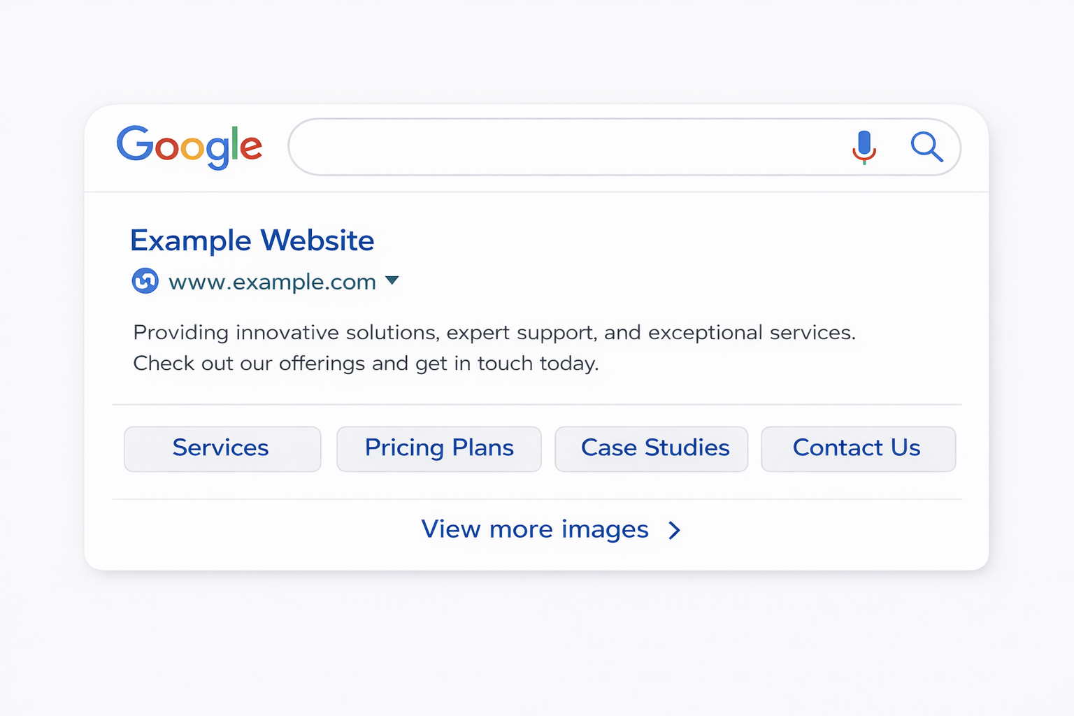 サイトリンクの表示例